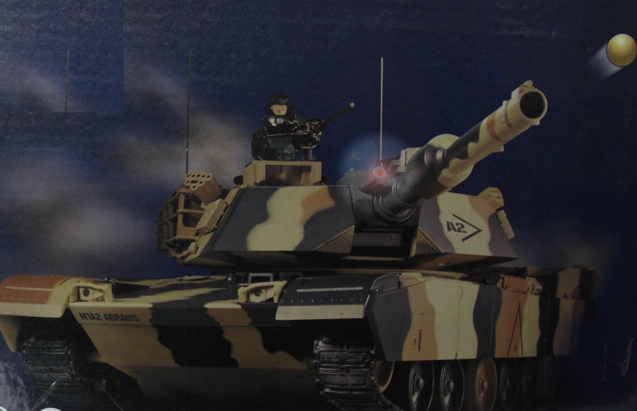 24 RC Radio Remote Control Airsoft gun RC Battle Tank M1A2 Abrams on