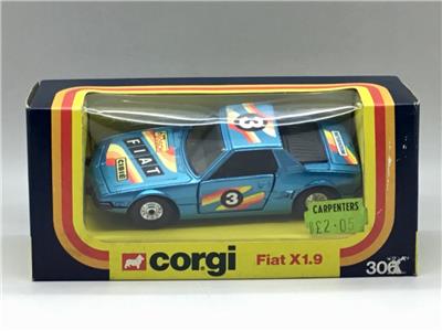 CORGI FIAT X1.9 BLUE RACING NUMBER 3 306 MINT BOXED | eBay