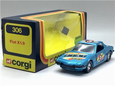 CORGI FIAT X1.9 BLUE RACING NUMBER 3 306 MINT BOXED | eBay
