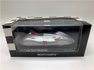 Diecast model cars Auto Union Typ C 1/43 Brumm Stromlinie No