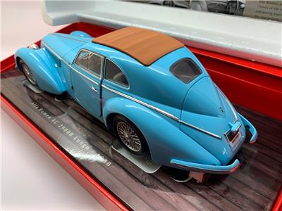 MINICHAMPS ALFA ROMEO 8C 2900B LUNGO 1938 LIGHT BLUE 100