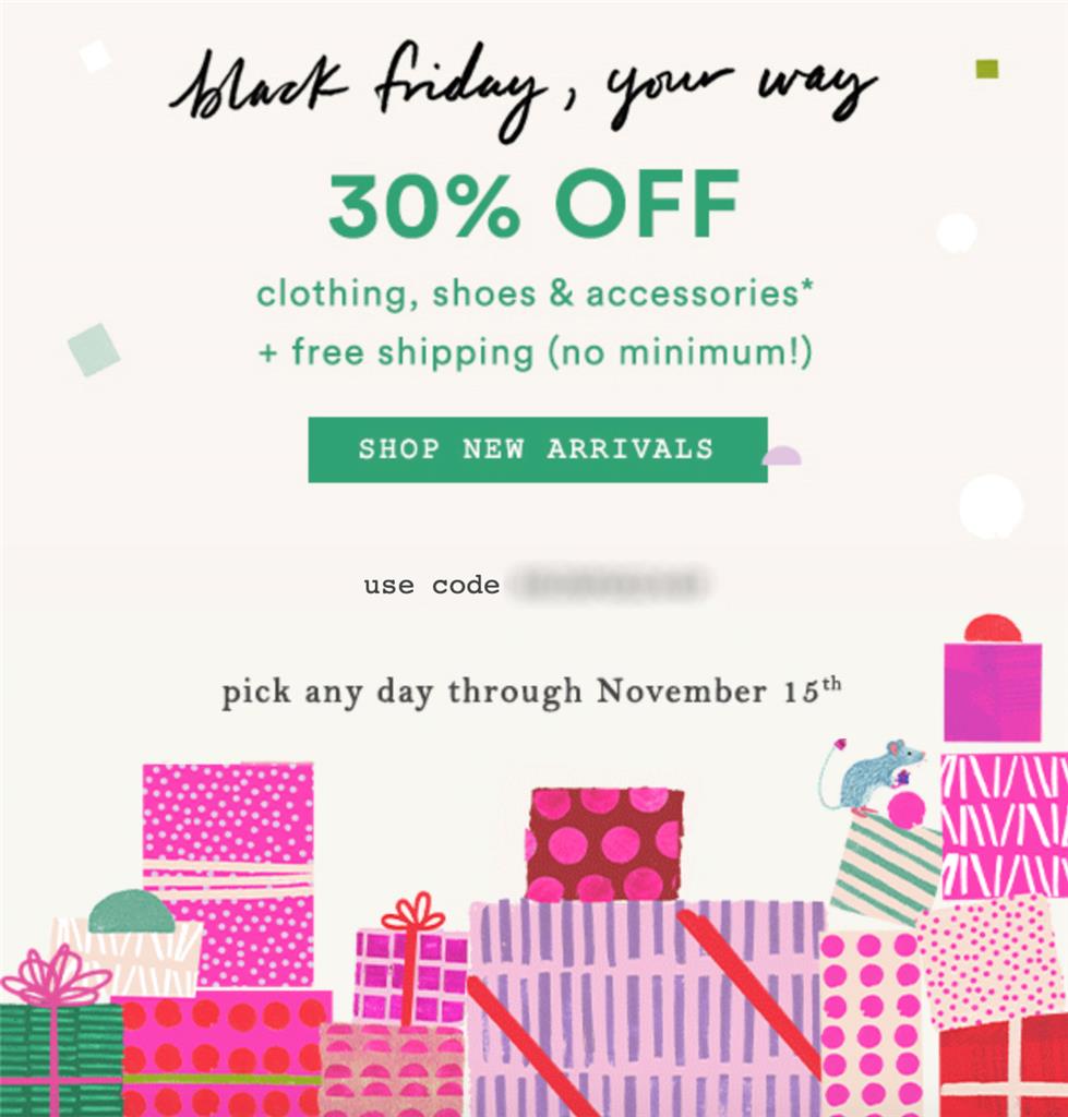 30 Off ANTHROPOLOGIE Entire Purchase PromoCoupon Code Ex 11/15 Online/In Store eBay