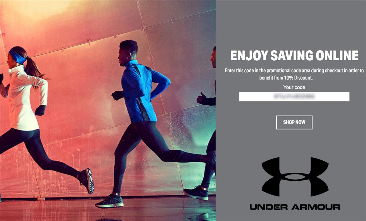 under armour 10 discount code