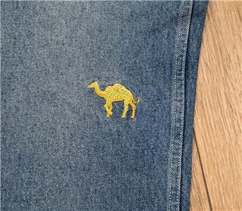 $705 Mens CASABLANCA Embroidered Stone Wash Denim Jeans Blue 36 | eBay