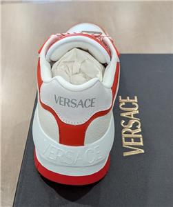 【関税込み】Versace ホワイト＆オレンジ Odissea スニーカー White & Orange Odissea Sneakers by Versace on Sale