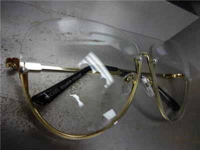 KISS Eyewear Women's Retro Clear Lens Glasses – Oversized Gold Metal Frame, UV400