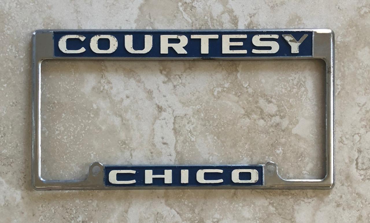 Courtesy GMC Buick Cadillac Dealer Chico, CA Original License Plate