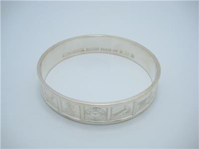 アクセサリー Tiffany&Co. Antique Cutlery Silver Bangl Vintage Tiffany & Co. Makers Sterling Silver Lexicon Bangle