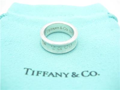 Tiffany & Co. Sterling Silver 1837 Collection Wide Band Ring