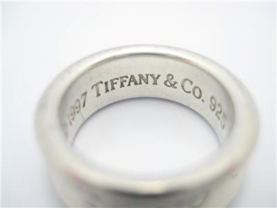 Tiffany & Co. Sterling Silver 1837 Collection Wide Band Ring
