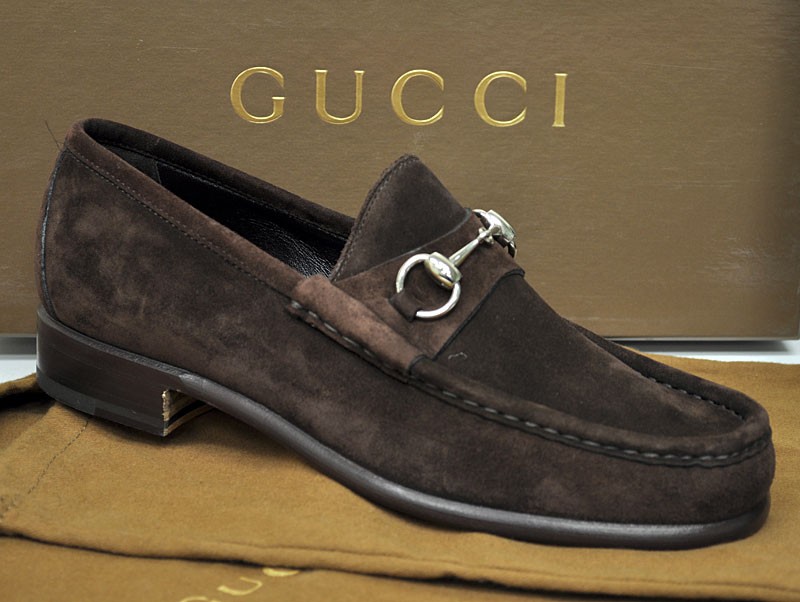 Gucci Mens Shoes Classic Suede Bit Loafer 015938-12170 $495 | eBay