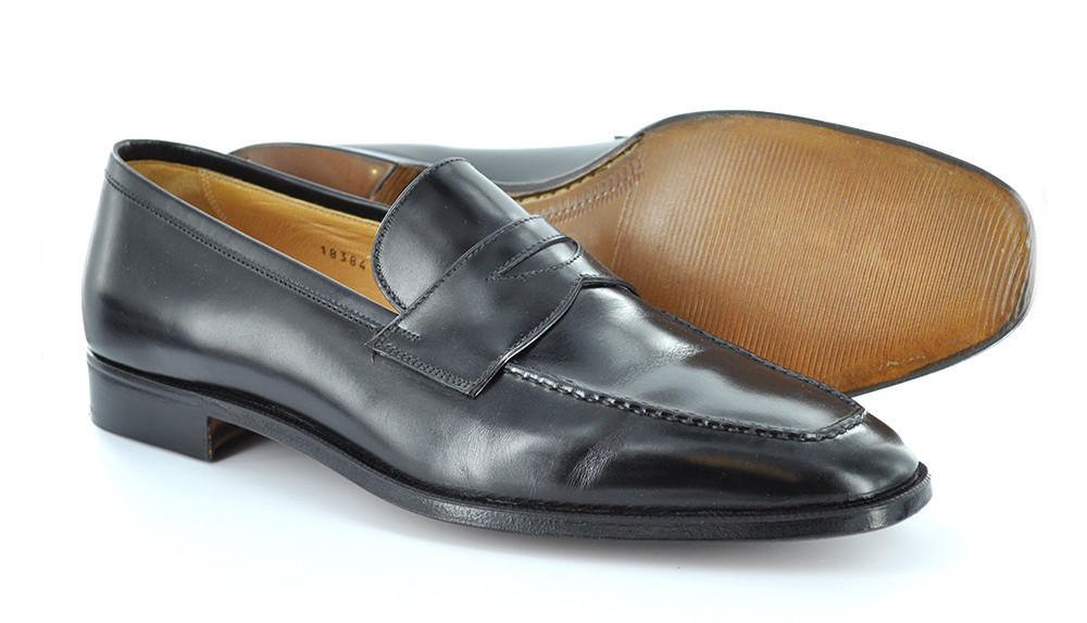New Gravati Mens Shoes Dress Penny Loafer 18384 Black - MADE IN ITALY ...