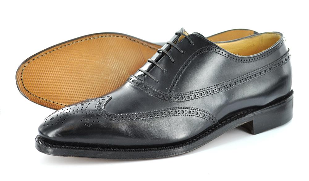 New Gravati Mens Shoes Wing Tip 17741 Black - MADE IN ITALY $575 | eBay