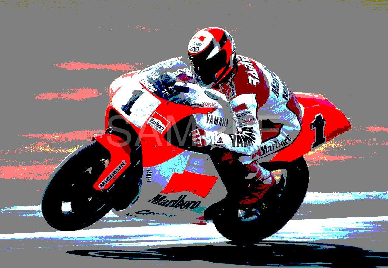 Cheap Old Muscle Cars >> Wayne Rainey Marlboro Yamaha GP 500 Motorcycle Art Poster Print | eBay Cheap Old Muscle Cars >> Wayne Rainey Marlboro Yamaha GP 500 Motorcycle Art Poster Print | eBay