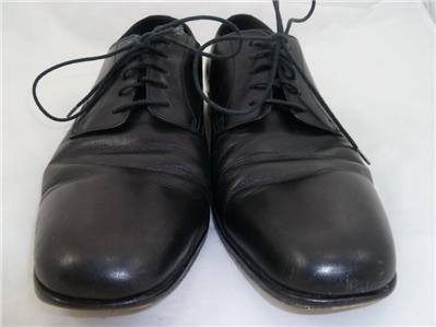HUGO BOSS MITANO DERBY 8.5 USED BLACK DRESS OXFORD LEATHER  display picture 2