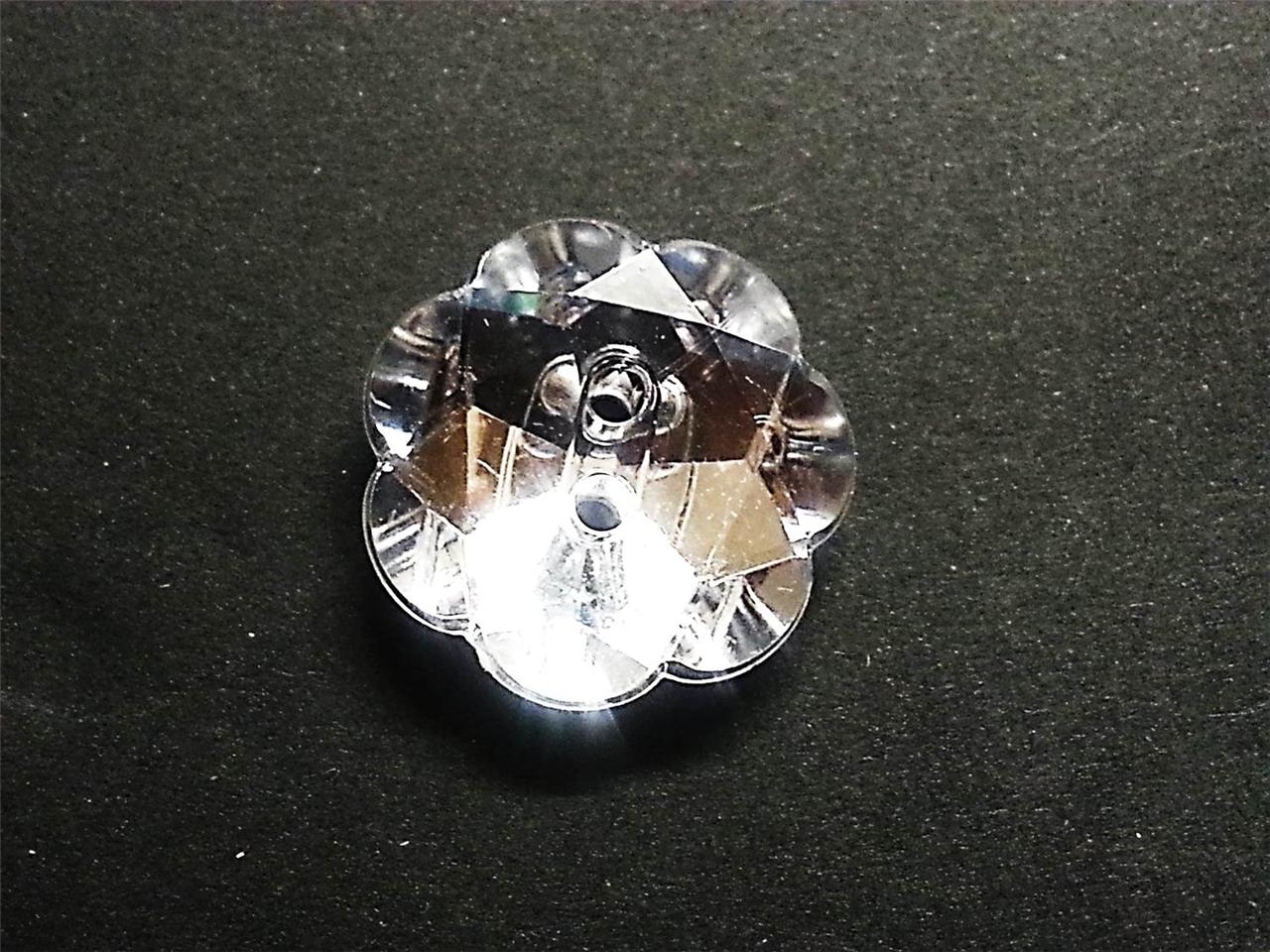 AB2 18mm x 20pcs CLEAR Sew on Diamante BUBBLE BUTTONS Acrylic Crystal Rhinestone