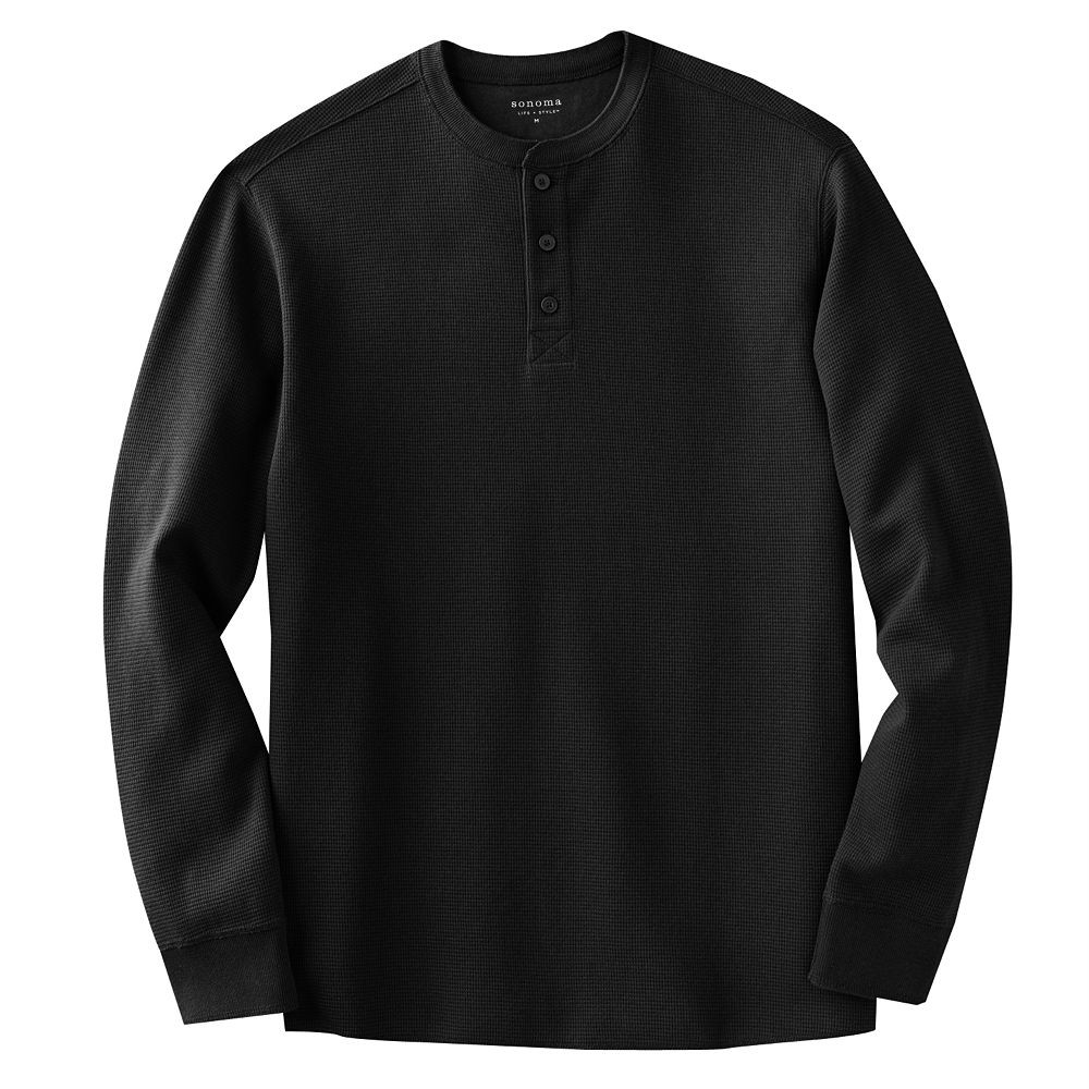 SONOMA Mens Thermal Henley Shirt~Many Colors and Sizes~Retails for $32 ...