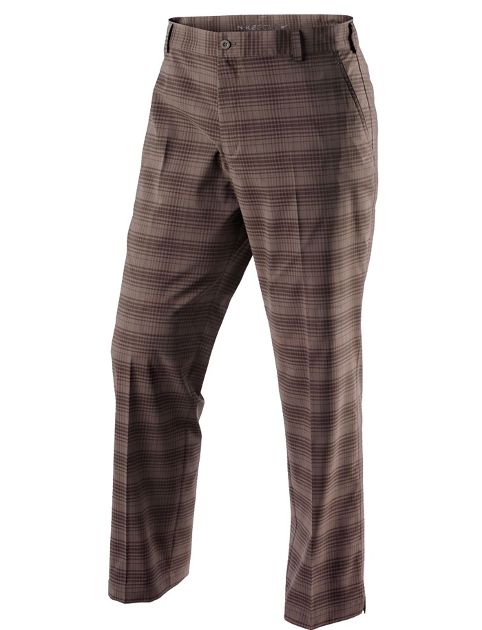 RAND NEW NIKE MENS GOLF Dri-Fit Plaid Pant Brown Size 38X32 | eBay