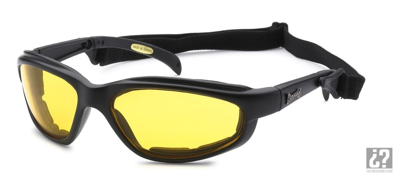Choppers Motorcycle Riding Sunglasses Glasses Foam Padded Goggles Strap