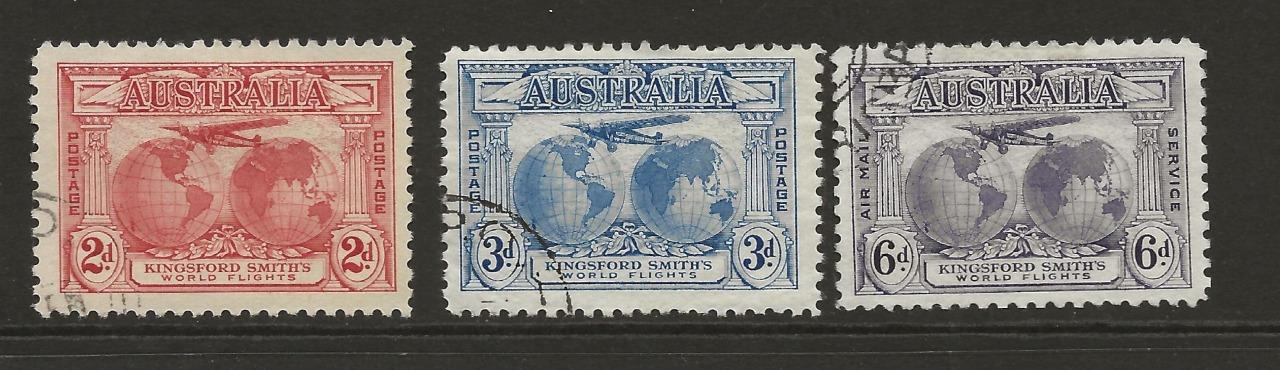 AUSTRALIA SG121-3 Kingsford Set Fine Used Choice of Examples, UK P&P Free - Picture 3 of 8