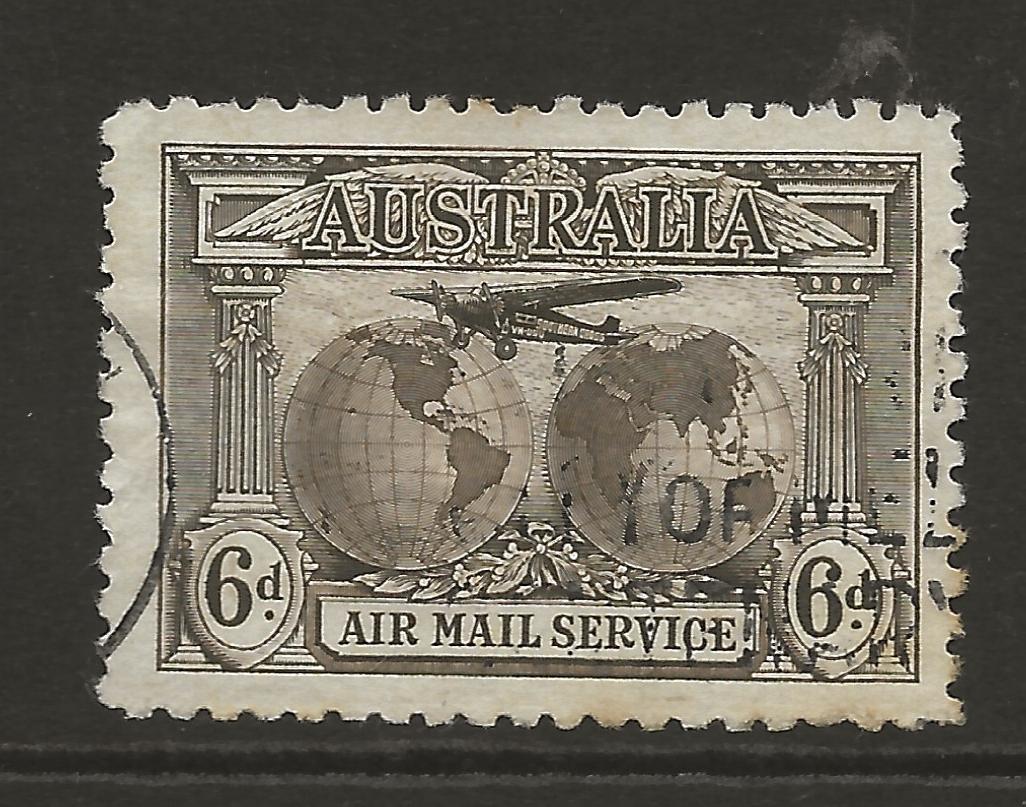 AUSTRALIA SG139 6d Sepia Air Stamp Fine Used Choice of Examples, UK P&P Free - Picture 7 of 10