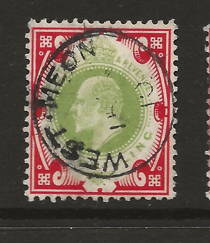 GB EDVII 1s Green and Carmine or Green and Scarlet Choice of CDS Examples - Picture 3 of 10