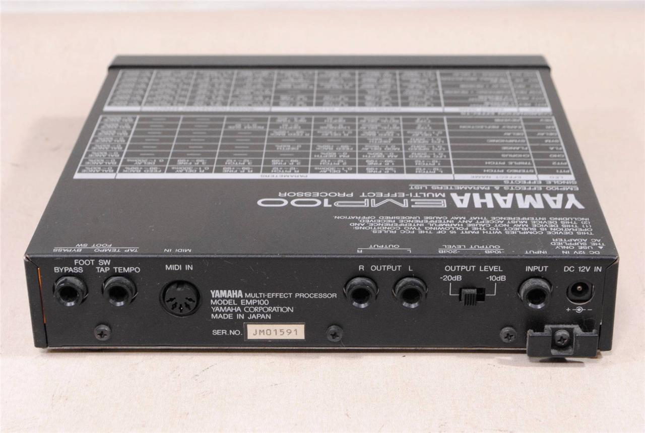 Yamaha EMP100 multieffect processor made in japan vintage delay reverb