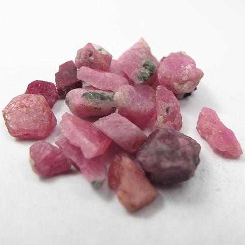 91 ct. unheated natural rough mix color ruby mozambique