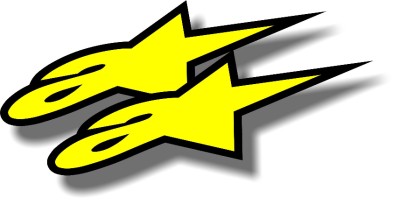 Alpinestars stickers decals x2