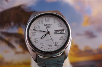 ✨SEIKO✨セイコー✨7S26-02S0✨デイデイト✨SEIKO5✨腕時計✨ Sporty 36mm SS Seiko 7S26 3180 Day/Date Men's Automatic 064162 | eBay