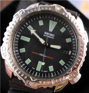 Sporty, Larger 41mm Seiko Divers 7002 7020 Date Men's Automatic