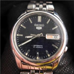 Sporty Larger 35mm Seiko 5 7S26 01V0 Day/Date Men's Automatic | eBay