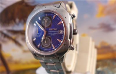 Classic 40mm Seiko Chronograph V657 9060 Men's Quartz 083985