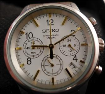 Sporty, Larger Size 42mm Seiko Chronograph 6T63 00A0 serial