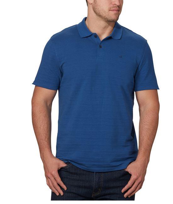 NEW MENS CALVIN KLEIN SS PIQUE POLO SHIRT LIGHTWEIGHT TEXTURED COTTON VARIETY