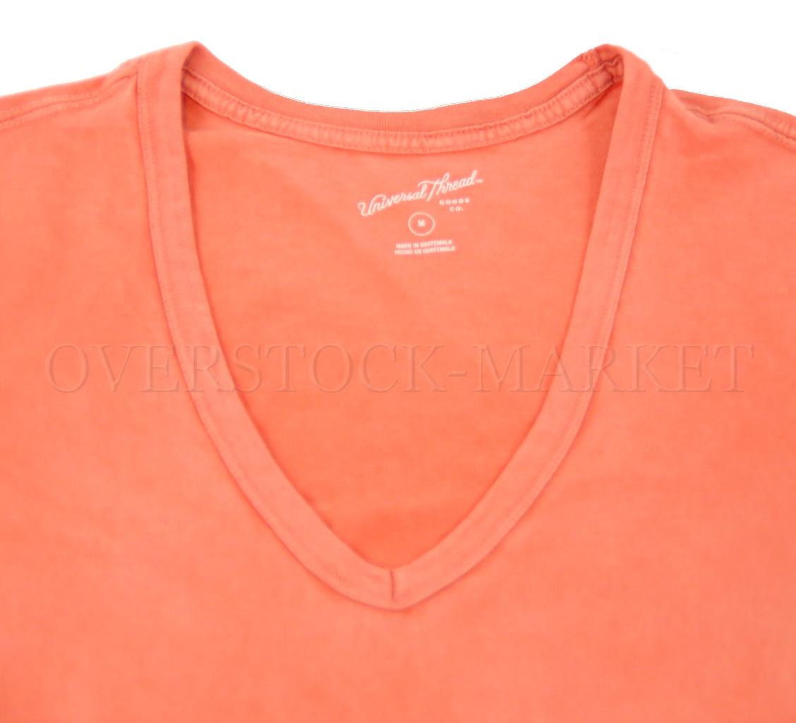 NEW! WOMEN UNIVERSAL THREAD SHORT SLEEVE V-NECK SLIGHTLY DISTRESSED TEE! VARIETY
