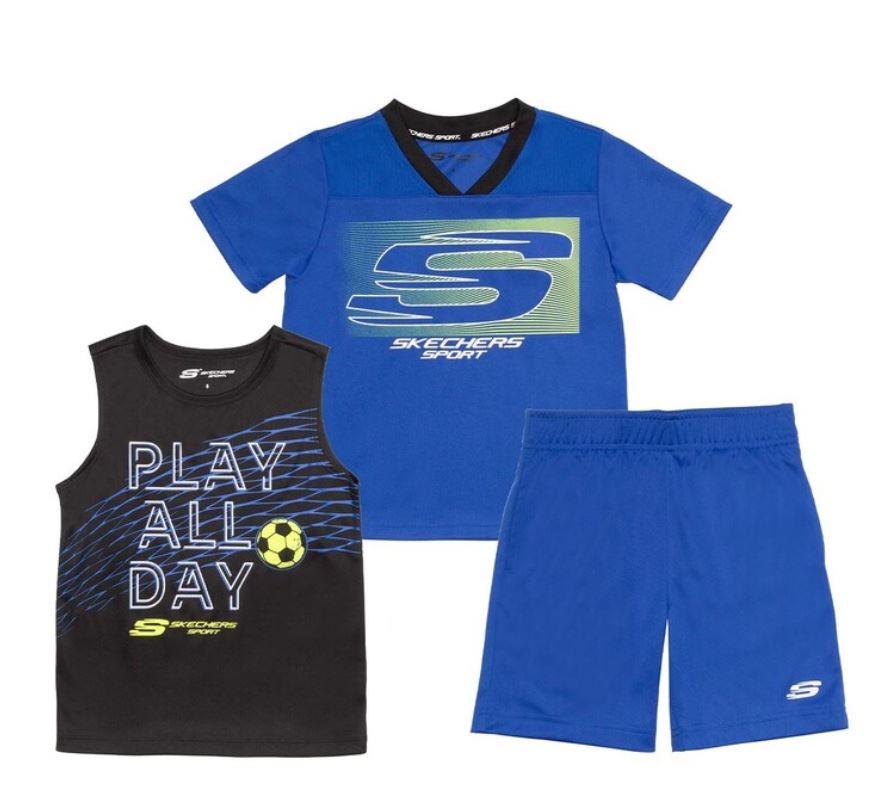 NEW! BOYS SKECHERS 3 PIECE ACTIVEWEAR SET! SKECHERS BOYS ATHLETIC SET! VARIETY - Picture 2 of 2