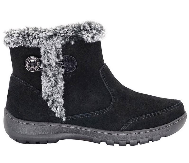 NEW WOMENS KHOMBU IRIS SUEDE LEATHER FAUX FUR ANKLE BOOT! WEATHER READY ...