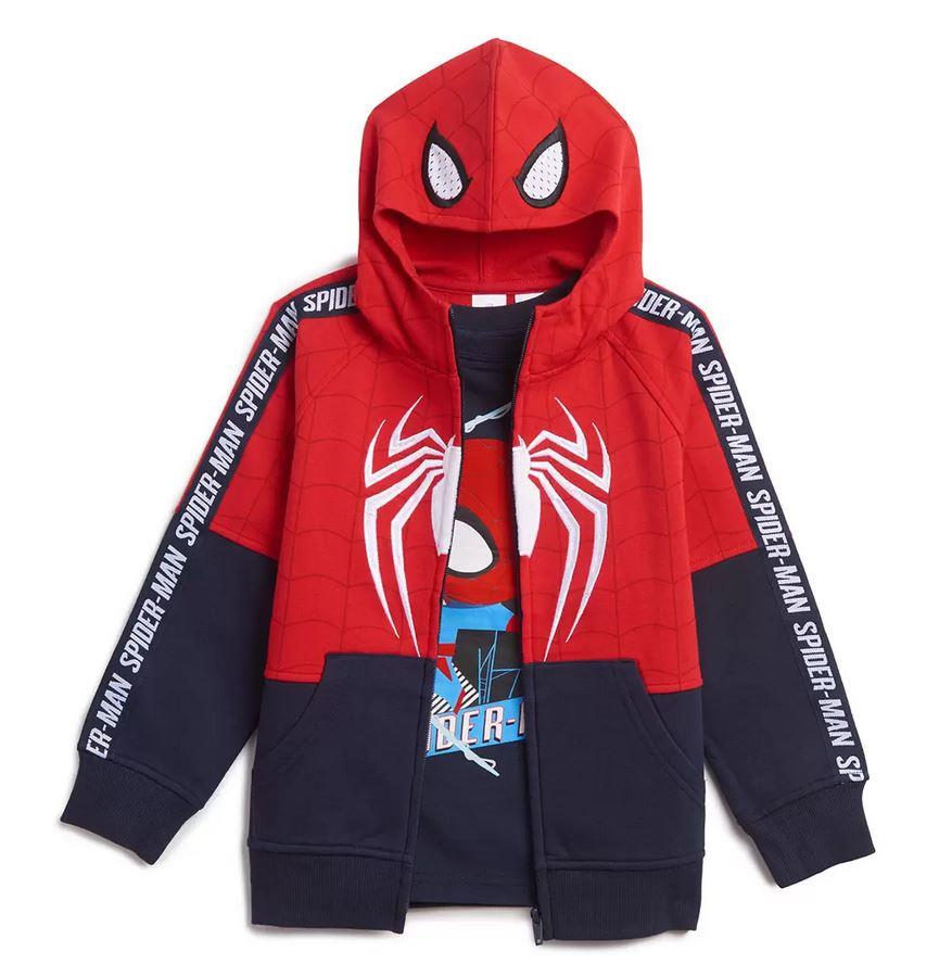NEW! BOYS CHARACTER 2 PIECE SET! FULL ZIP HOODIE & TEE SET! VARIETY OF STYLES