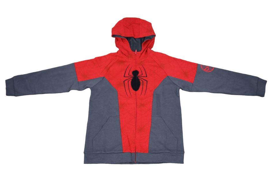 NEW! BOY'S SUPERHERO CHARACTER HOODED FULL ZIP JACKET! VARIETY OF STYLES - Picture 3 of 3