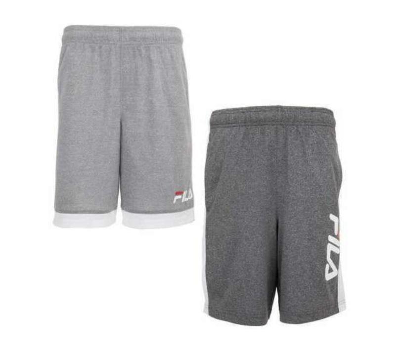 NEW! BOY'S YOUTH FILA 2 PACK PULL ON ACTIVE SHORTS! WITH HAND POCKETS! VARIETY! - Picture 2 of 3
