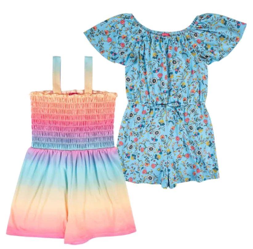 NEW! GIRL'S ZUNIE GIRL 2 PACK SOFT KNIT ROMPERS! VARIETY STYLES, COLOR & SIZES - Picture 4 of 5