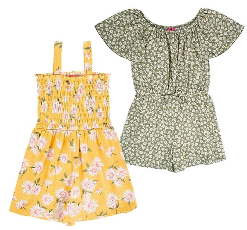 NEW! GIRL'S ZUNIE GIRL 2 PACK SOFT KNIT ROMPERS! VARIETY STYLES, COLOR & SIZES - Picture 3 of 5