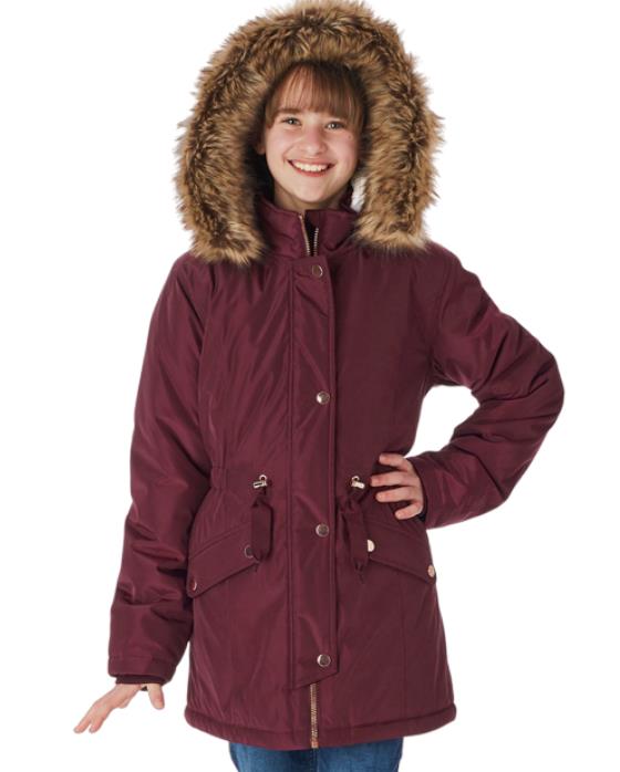 NEW! GIRL'S MEMBER'S MARK ULTIMATE WIND RESISTANT PARKA! FAUX FUR TRIM! VARIETY - Picture 2 of 3
