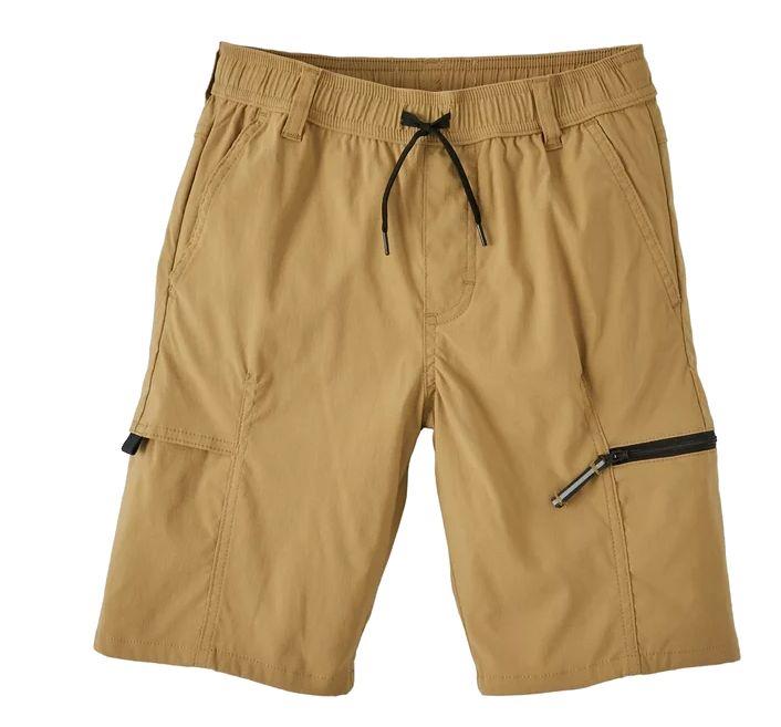 NEW! BOYS WRANGLER MOISTURE WICKING UPF 50 TECH CARGO SHORT! DRAWSTRING VARIETY - Picture 2 of 2