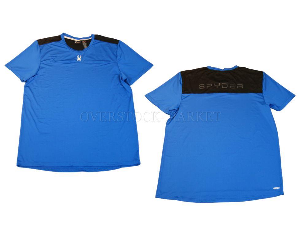 NEW! MENS SPYDER ACTIVE SS 4 -WAY STRETCH MOISTURE WICKING T-SHIRT! VARIETY