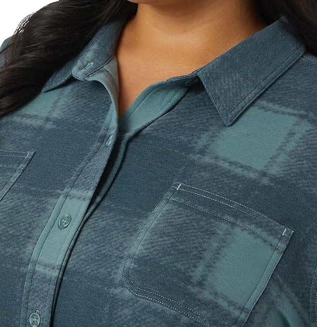 NEW! WOMEN 32 DEGREES HEAT LONG SLEEVE COZY KNIT FLEECE BUTTON DOWN TOP! VARIETY - Picture 2 of 4