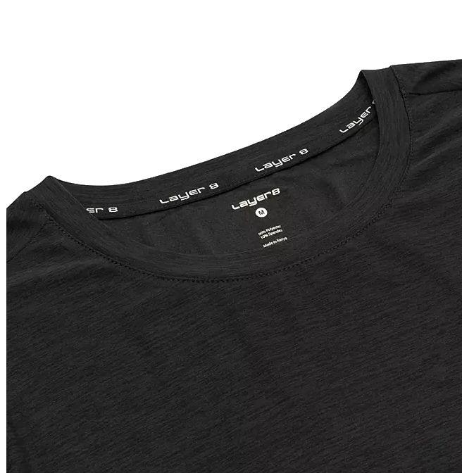 NEW! MEN LAYER 8 SOFT LIGHTWEIGHT HEATHERED FABRIC LONG SLEEVE TEE SHIRT VARIETY - Picture 2 of 3