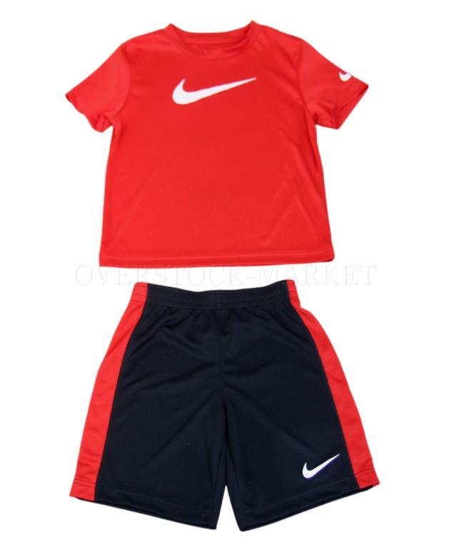 NEW! BOY'S NIKE ACTIVE 2 PIECE OUTFIT! 1 SHORT SLEEVE SHIRT & 1 SHORT! VARIETY - Picture 2 of 4