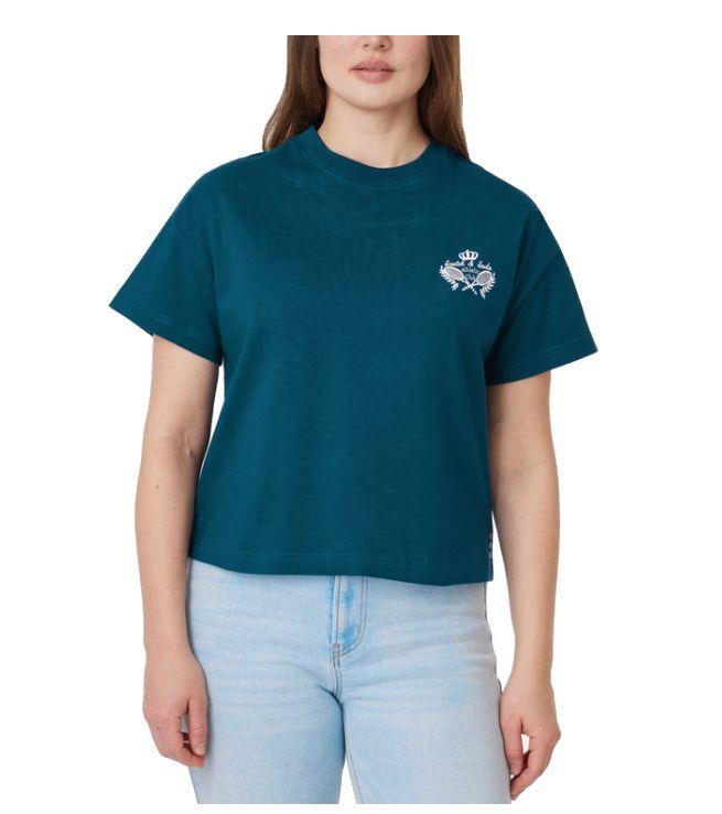 NEW! WOMEN’S SCOTCH & SODA SHORT SLEEVE CROPPED LENGTH BOXY TEE-SHIRT! VARIETY